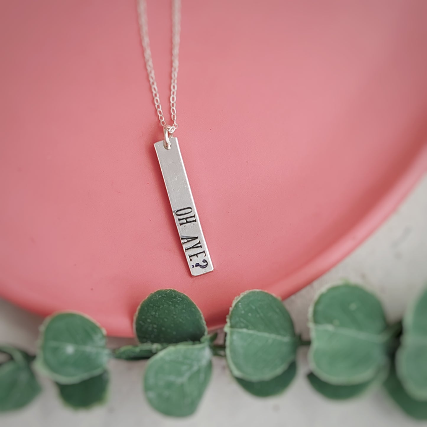 Yorkshire Sayings Necklace - Oh Aye?