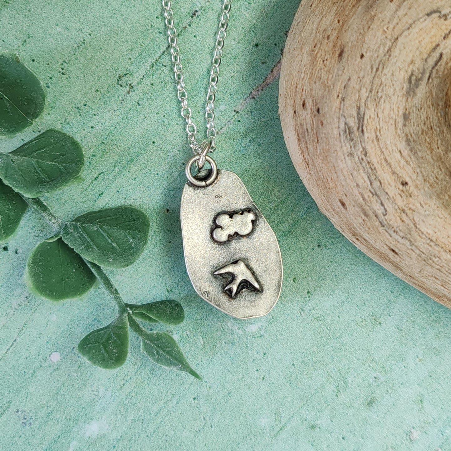 Olive Green Sea Glass Necklace