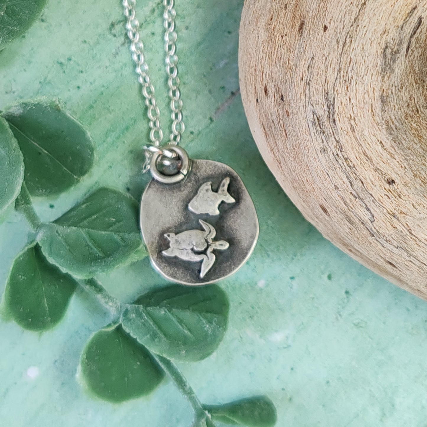 Aquamarine Sea Glass Necklace