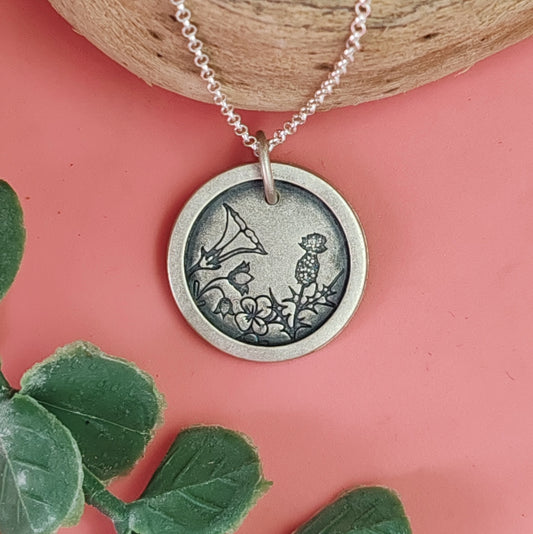 Peeking Through The Flowers Necklace 3