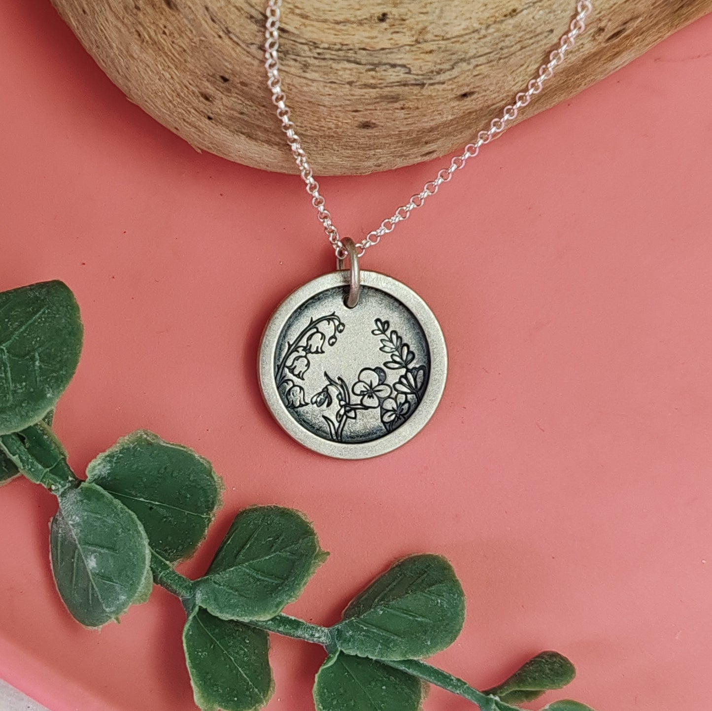 Peeking Through The Flowers Necklace 2