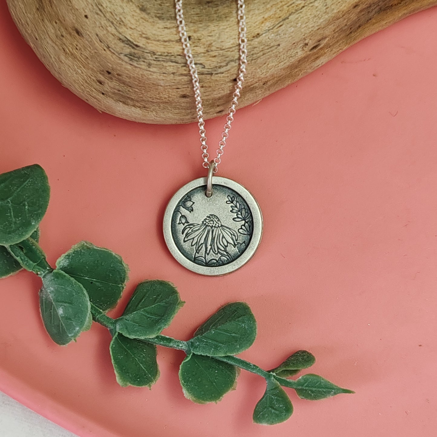 Peeking Through The Flowers Necklace 1