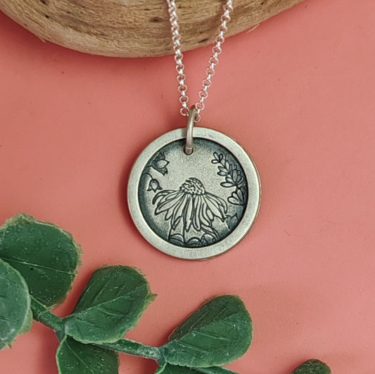 Peeking Through The Flowers Necklace 1