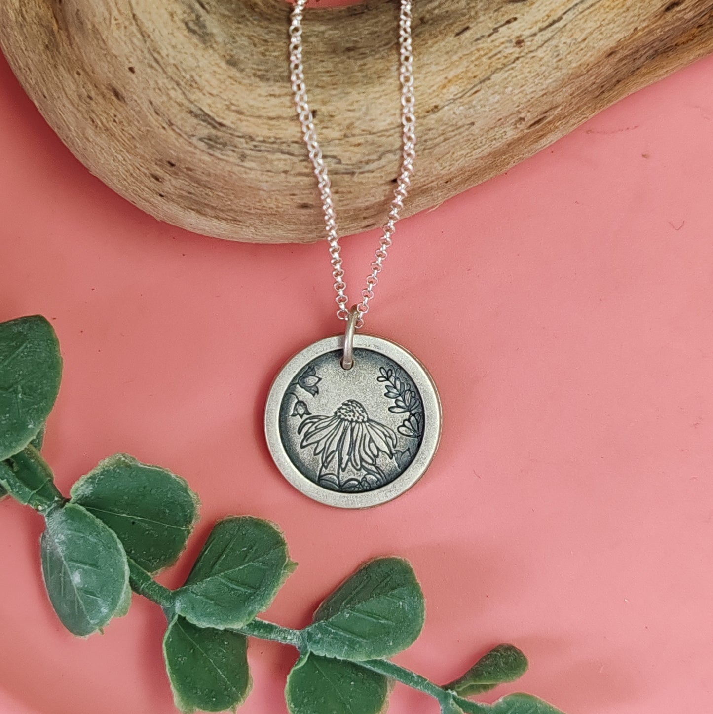 Peeking Through The Flowers Necklace 1
