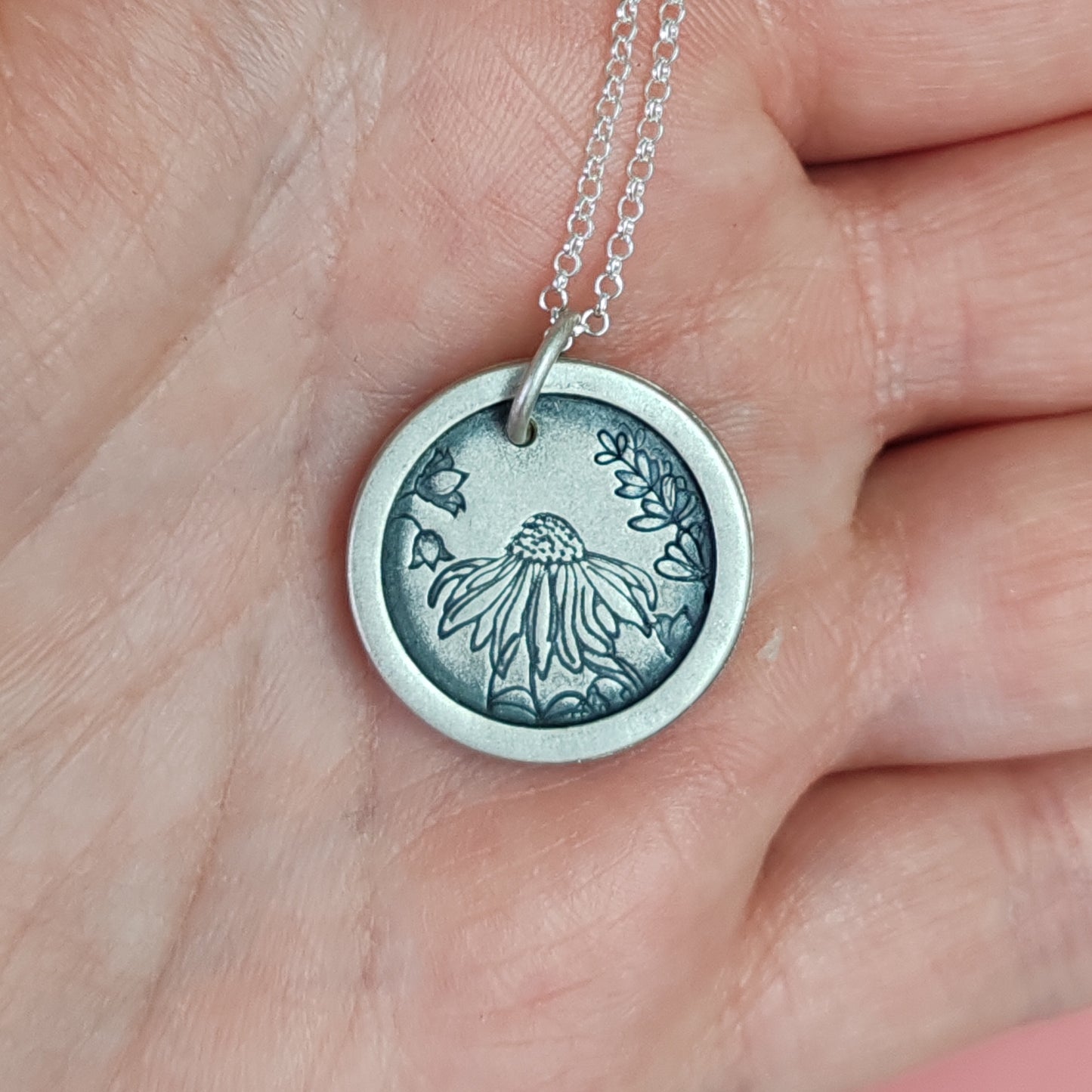 Peeking Through The Flowers Necklace 1