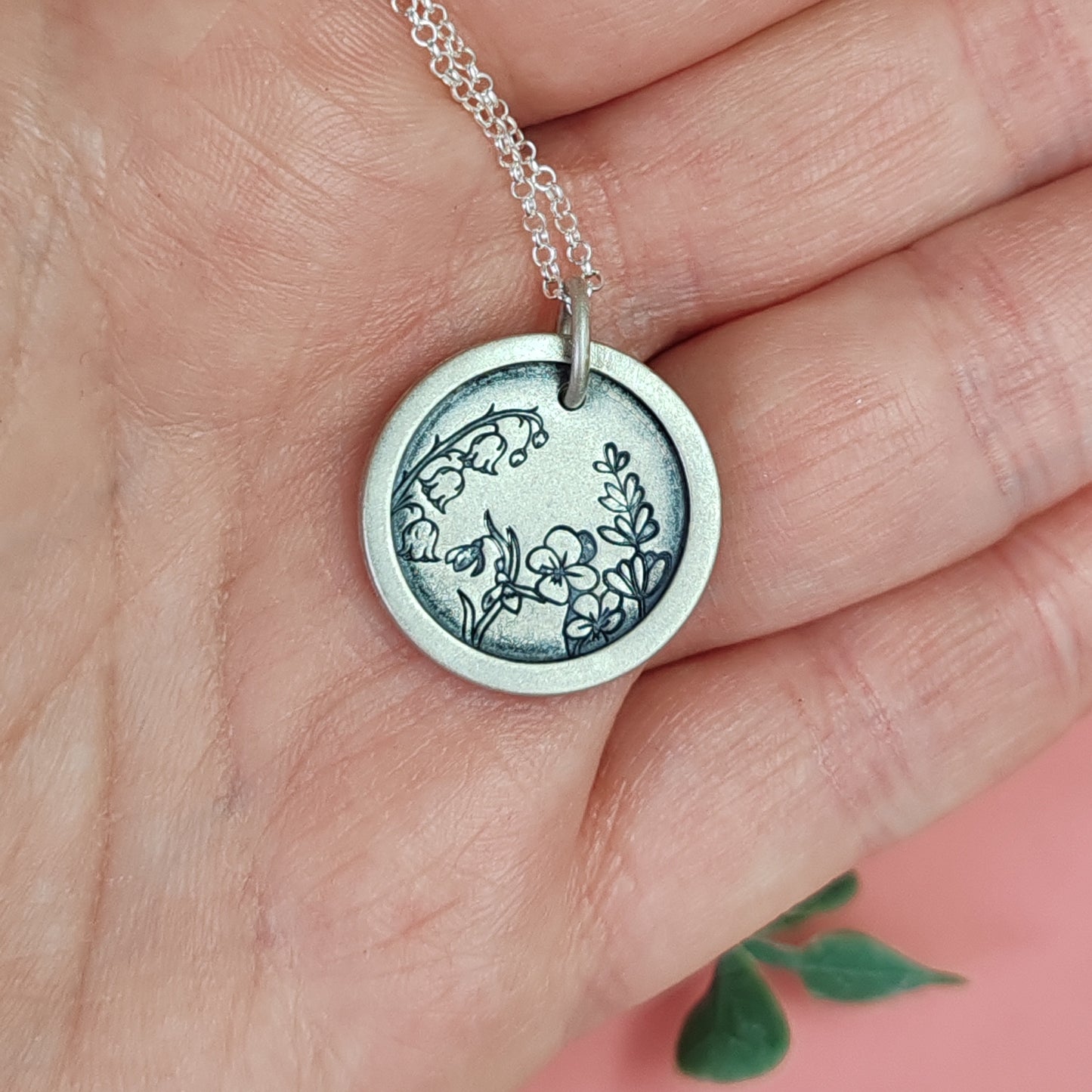 Peeking Through The Flowers Necklace 2