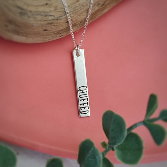 Yorkshire Sayings Necklace - Chuffed