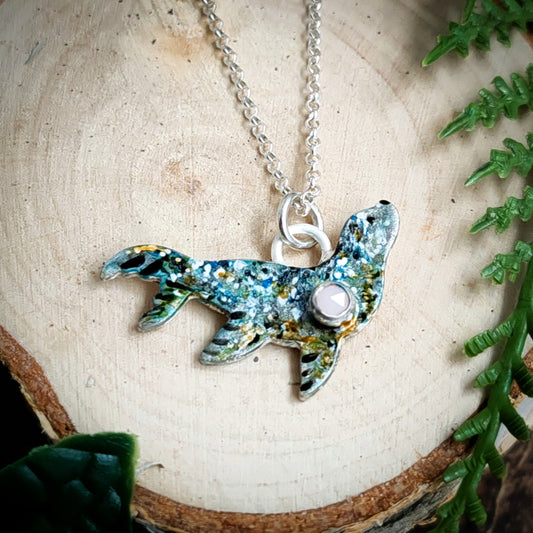 Hand Painted Seal Necklace