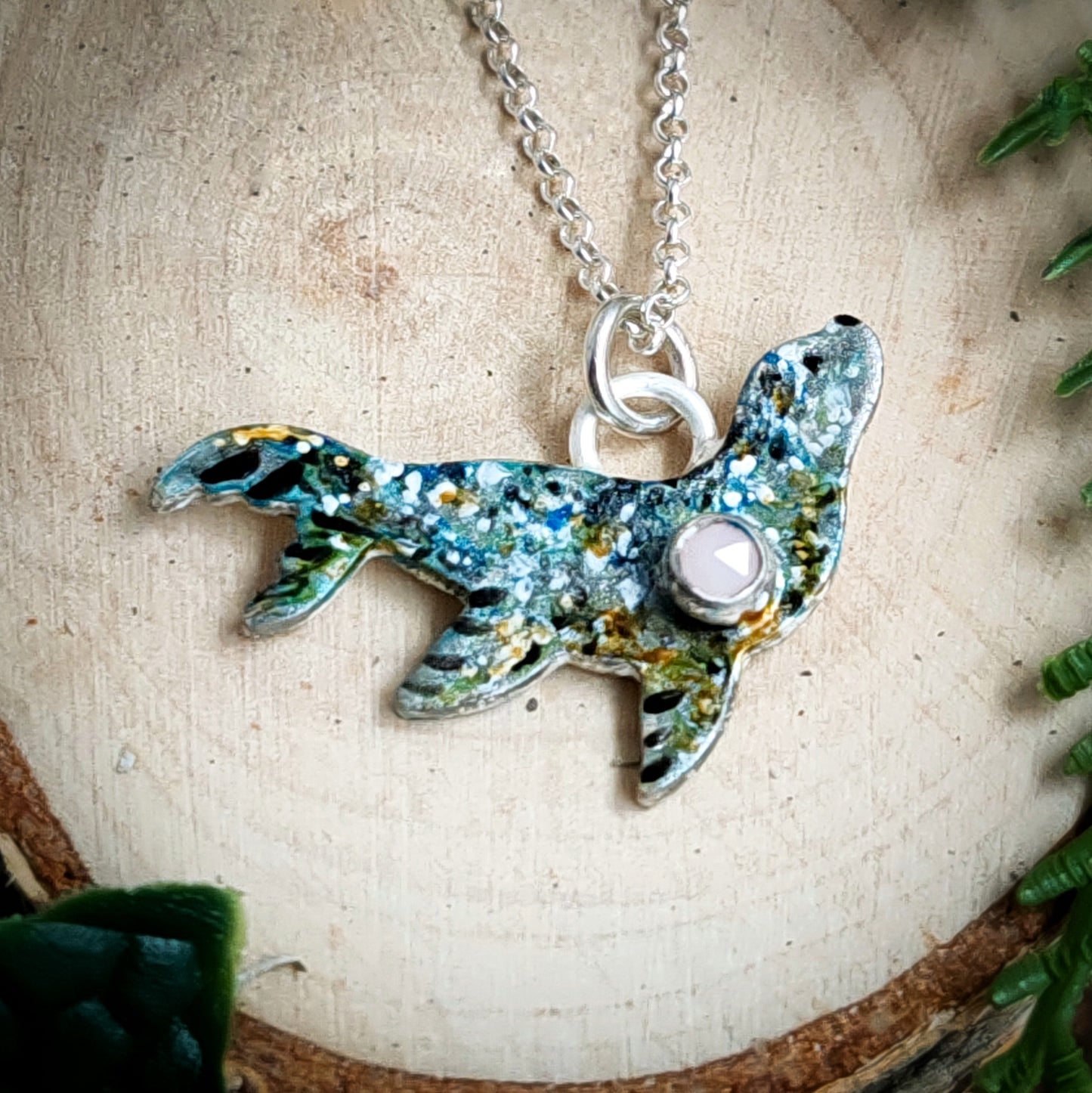 Hand Painted Seal Necklace