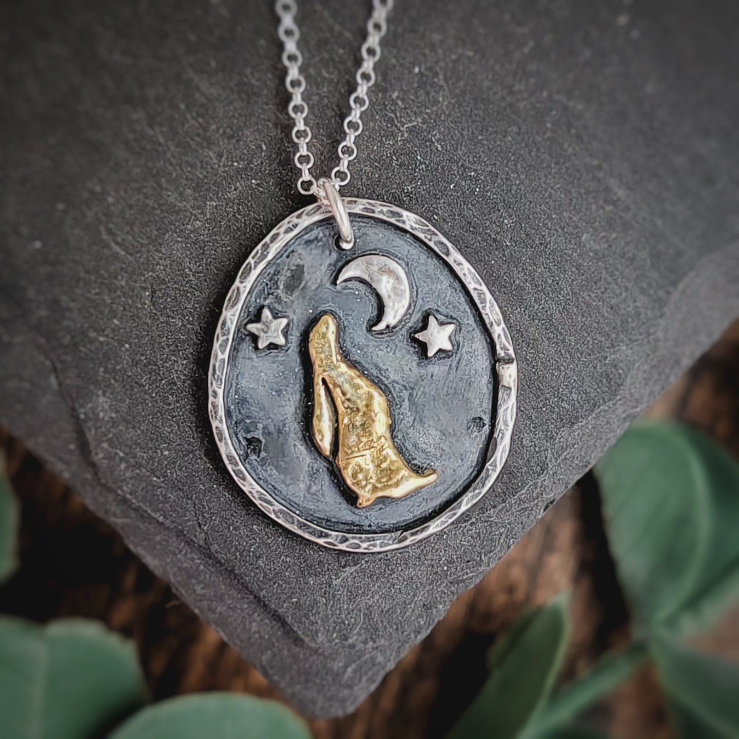 Golden Hare Necklace