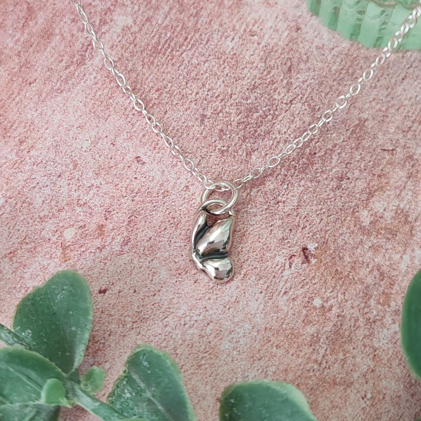 Tiny Flying Butterfly Necklace