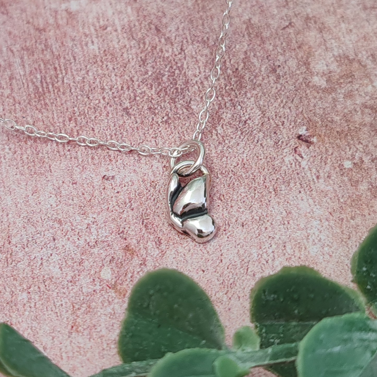 Tiny Flying Butterfly Necklace