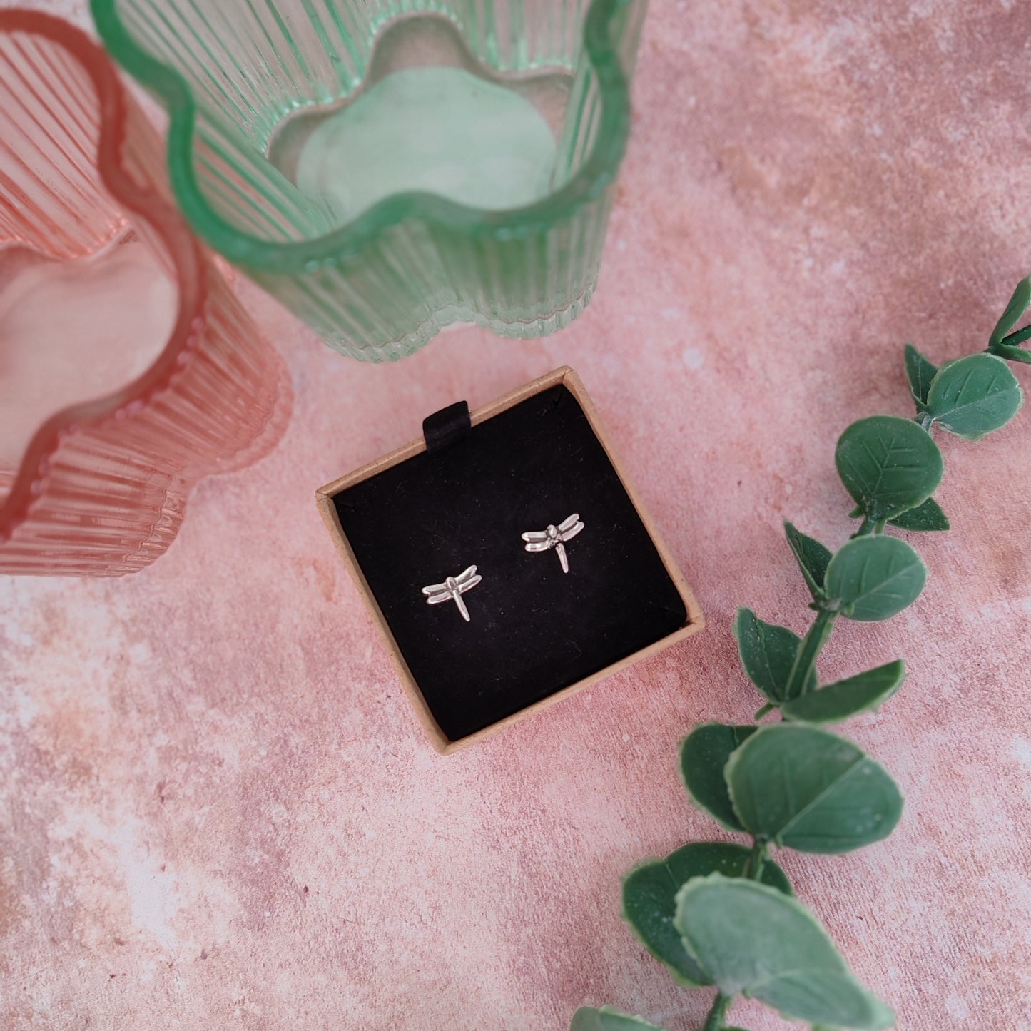 Small Dragonfly Stud Earrings