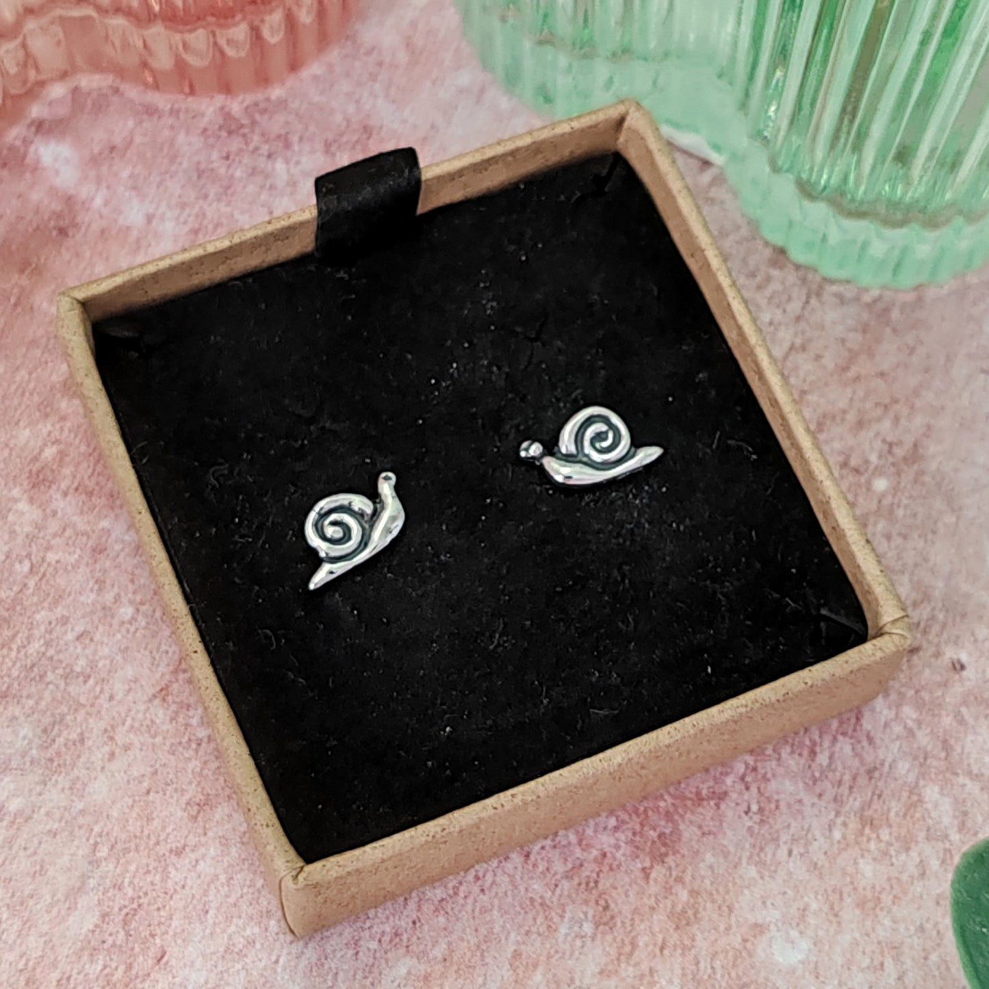 Small Snail Stud Earrings