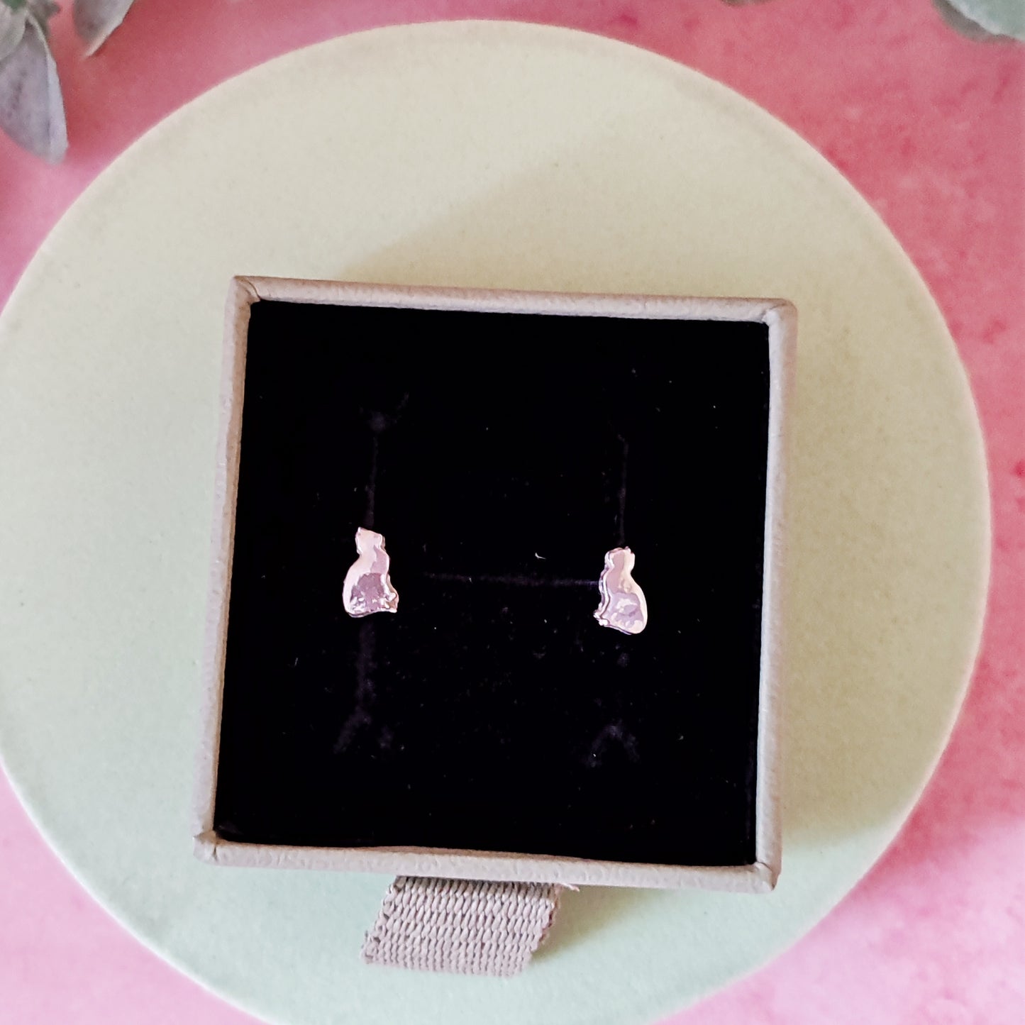 Cat Stud Earrings