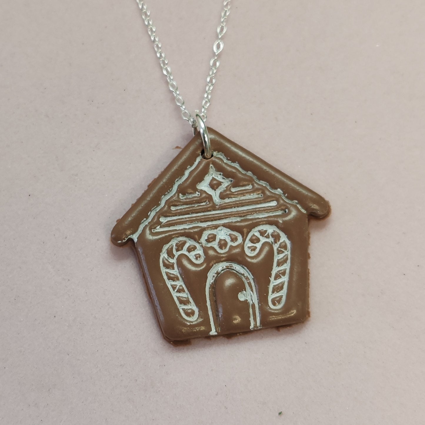 Gingerbread House Necklace