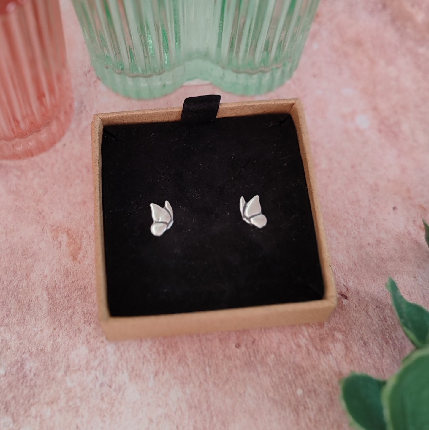 Small Flying Butterfly Stud Earrings