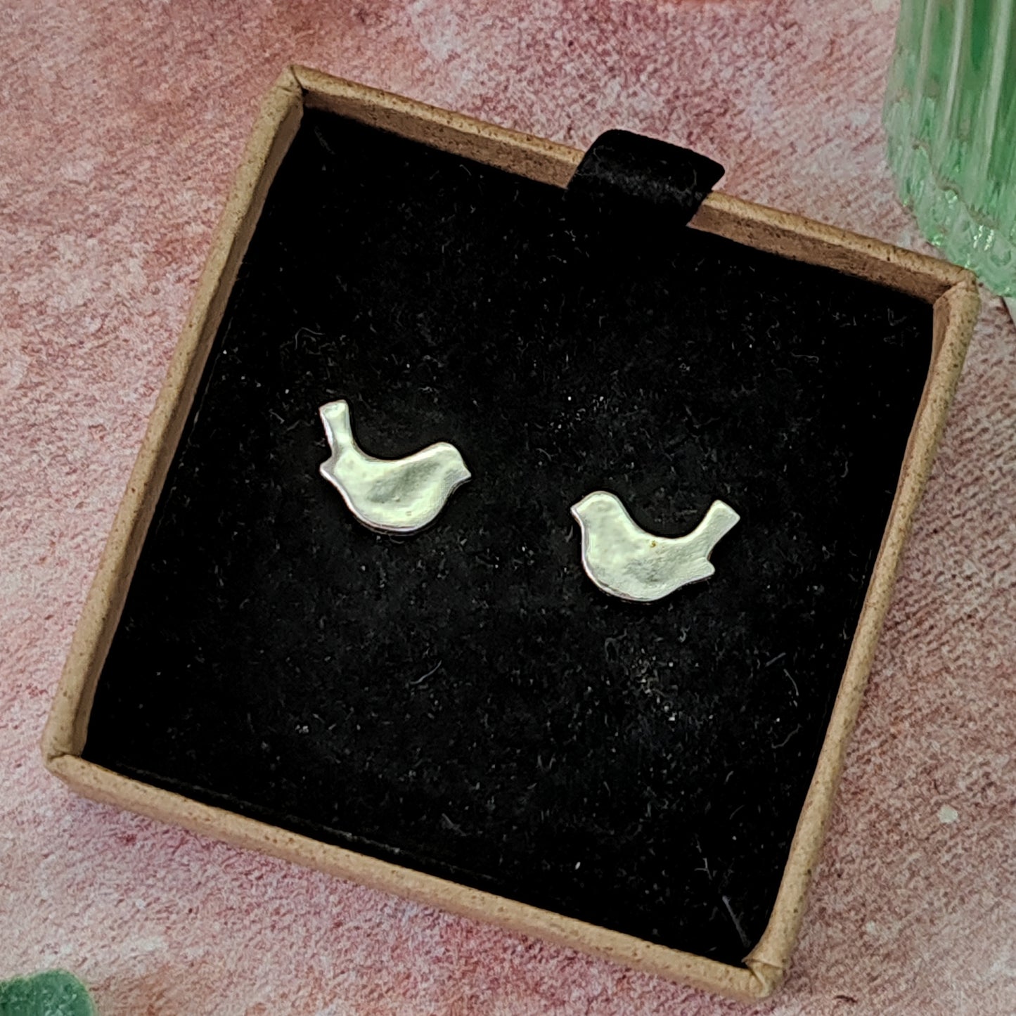 Small Bird Stud Earrings