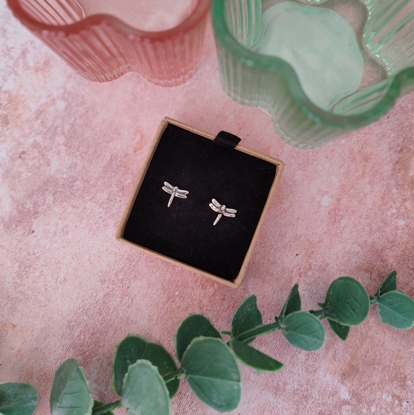 Small Dragonfly Stud Earrings