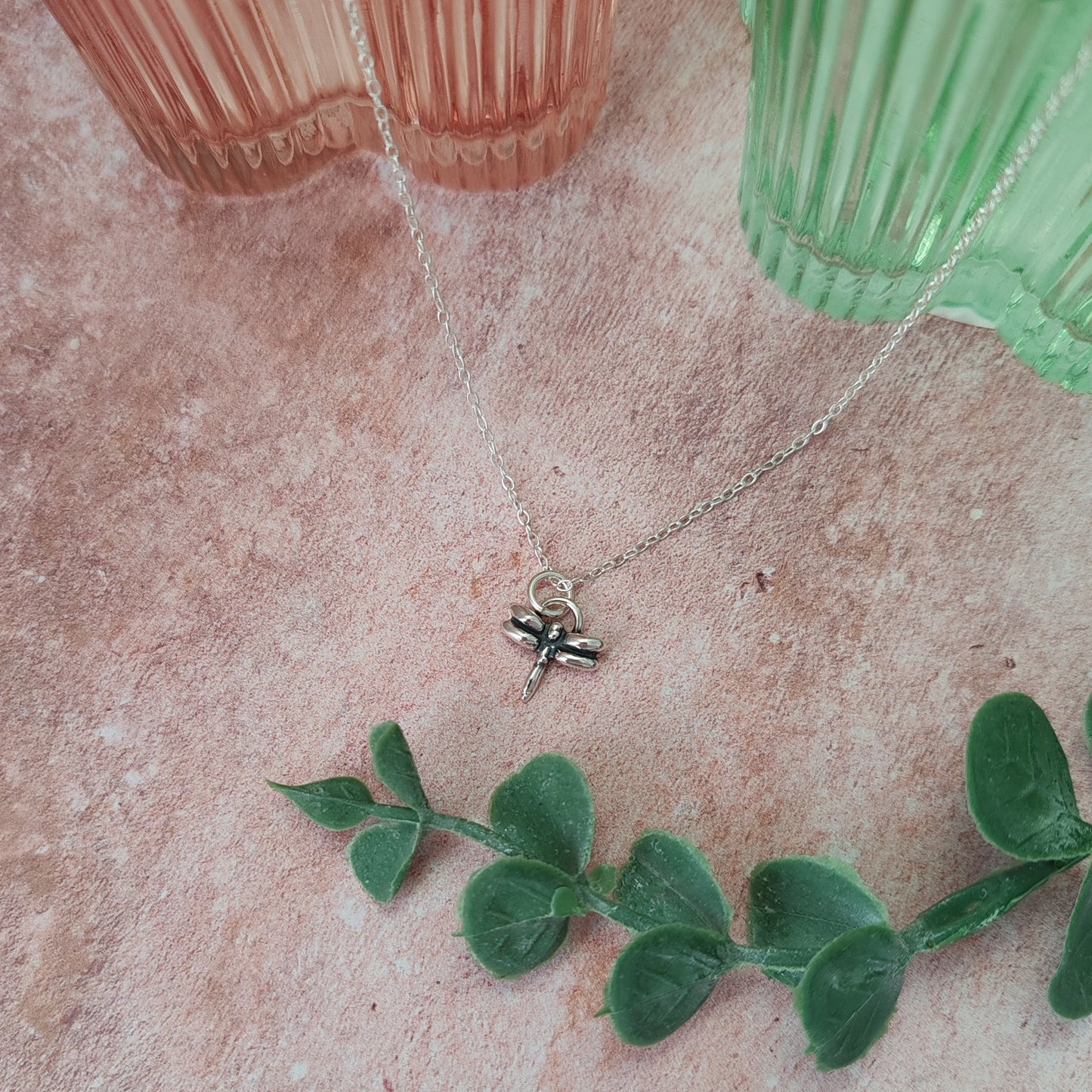 Tiny Dragonfly Necklace