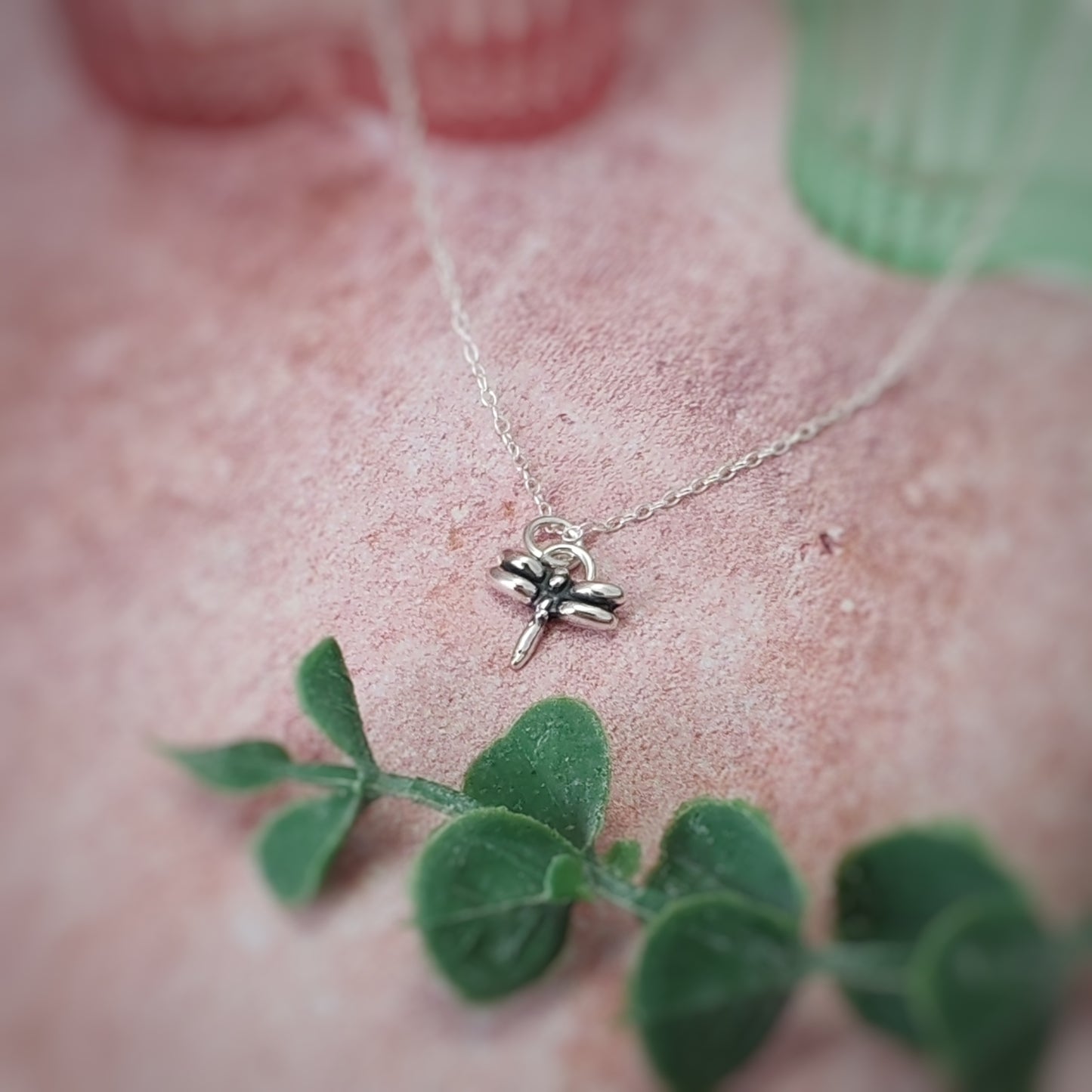 Tiny Dragonfly Necklace