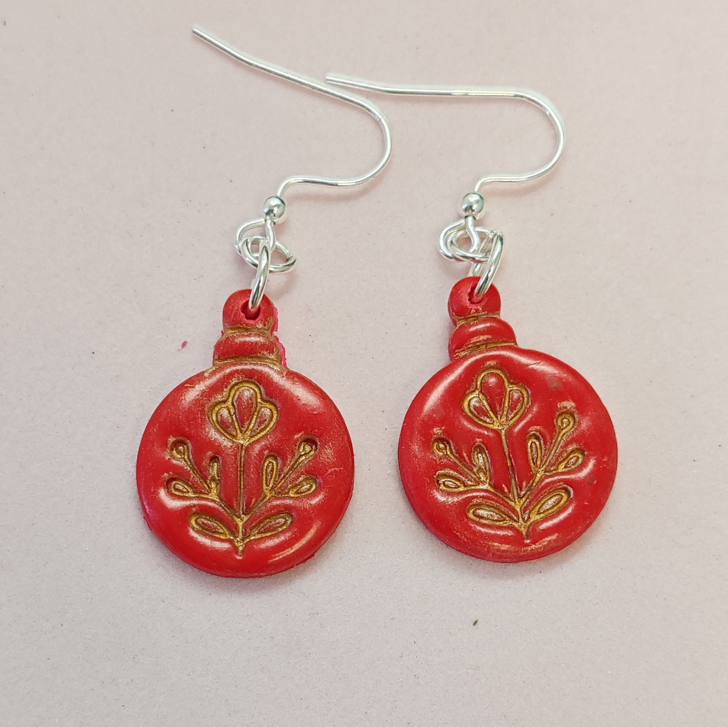 Christmas Bauble Dangle Earrings