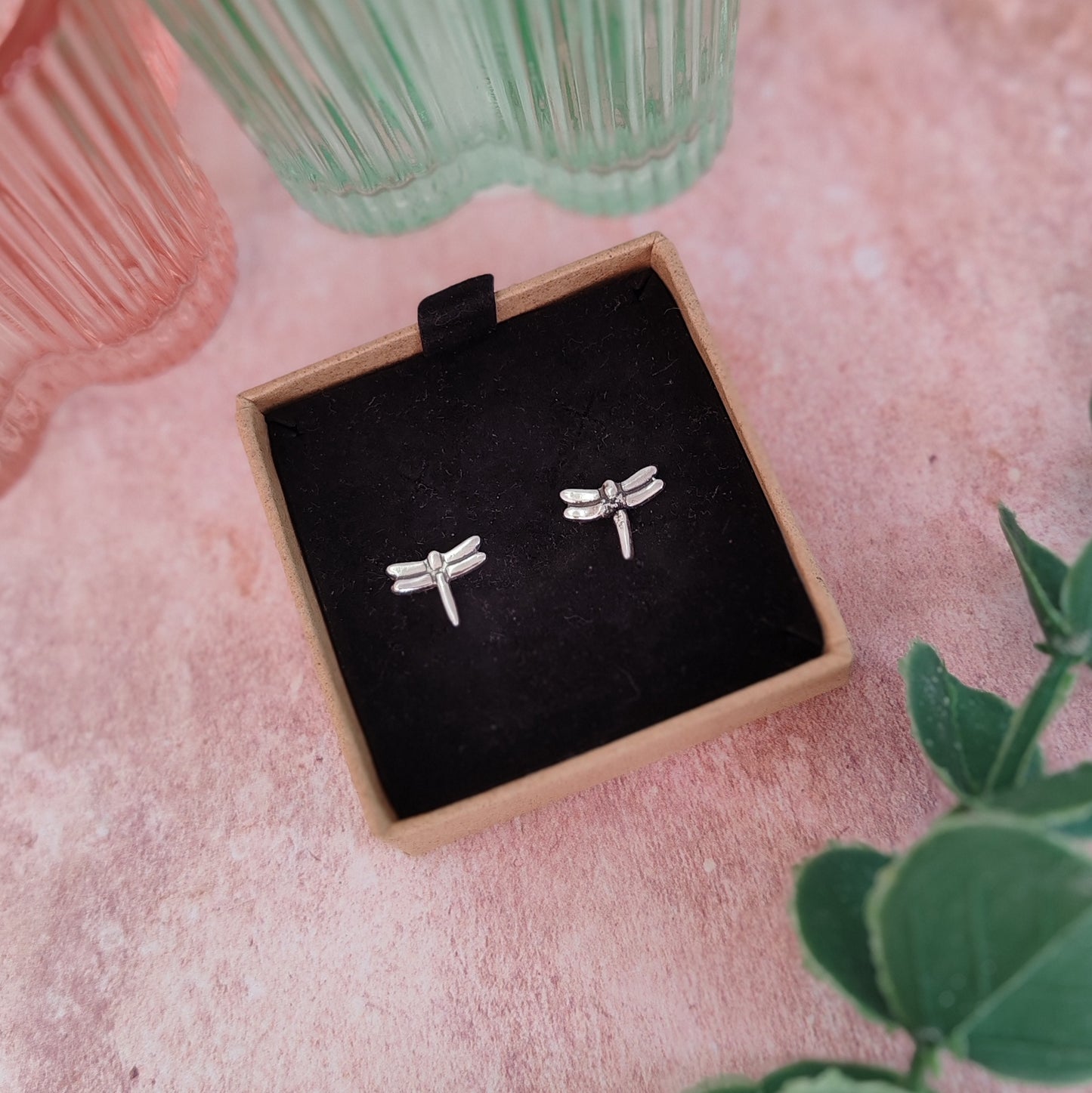 Small Dragonfly Stud Earrings