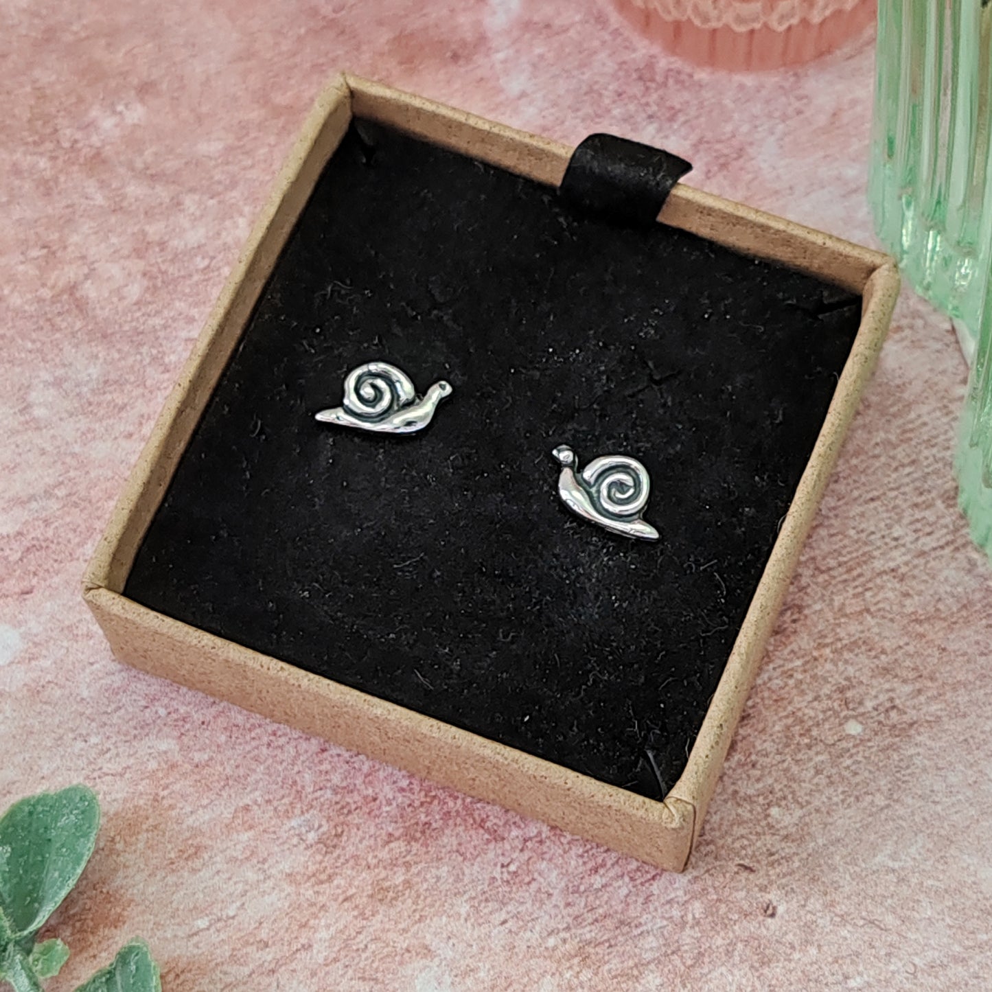 Small Snail Stud Earrings