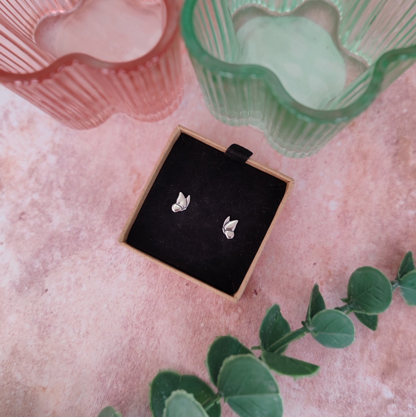 Small Flying Butterfly Stud Earrings