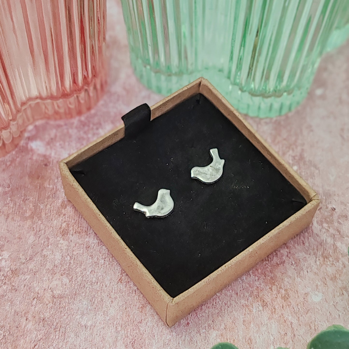 Small Bird Stud Earrings