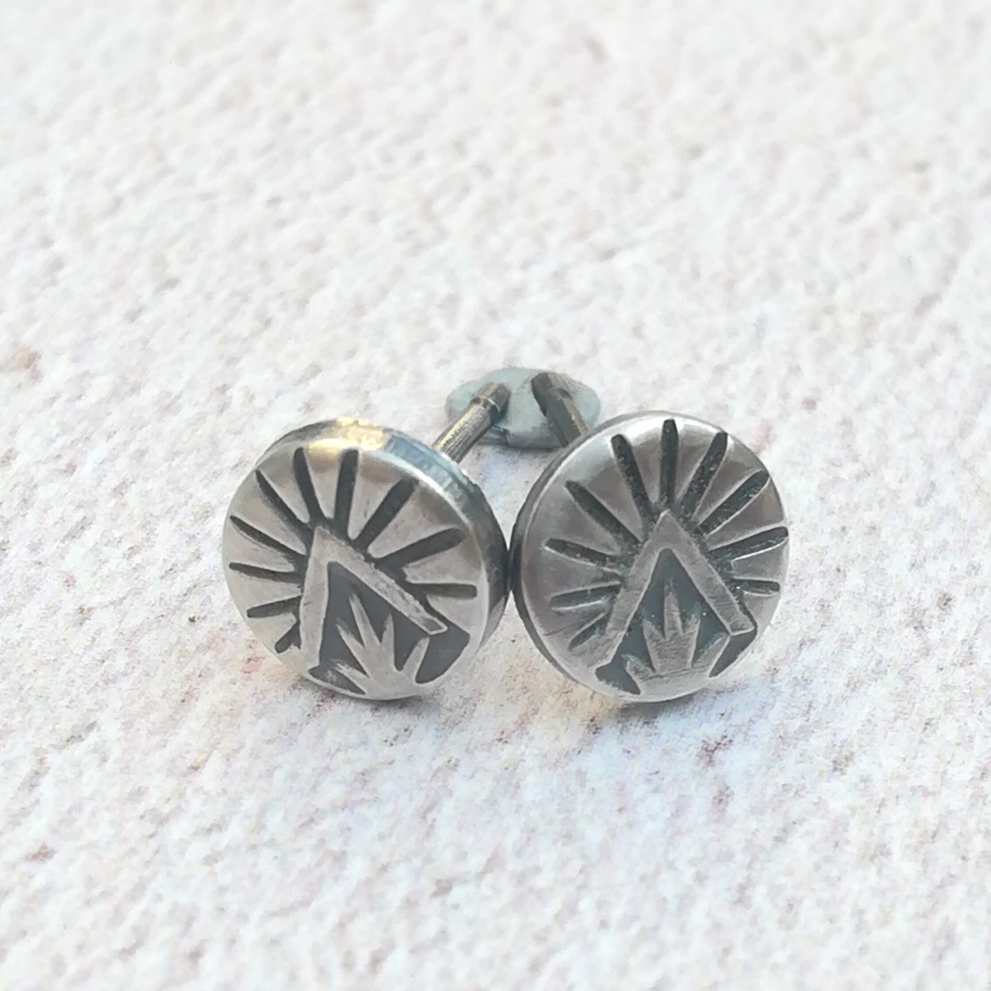 Triangle Burst Stud Earrings