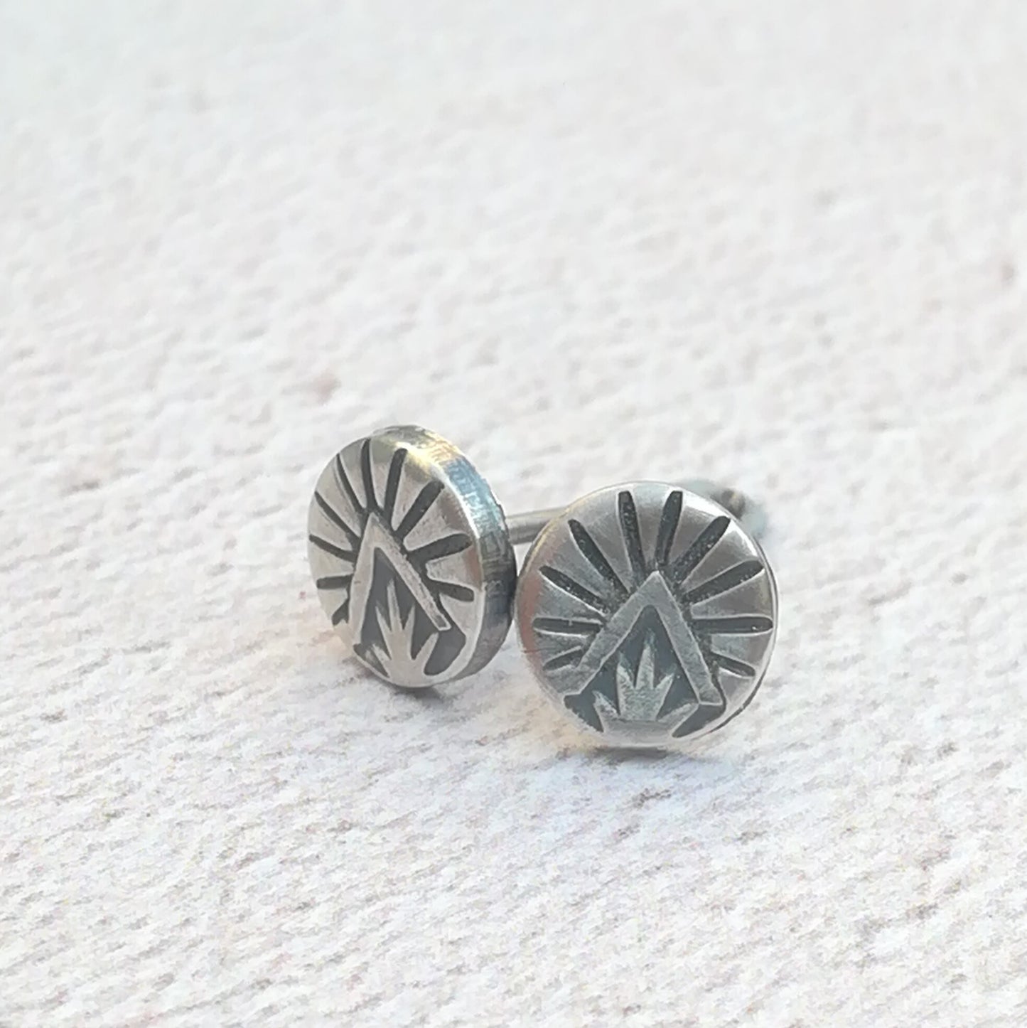 Triangle Burst Stud Earrings