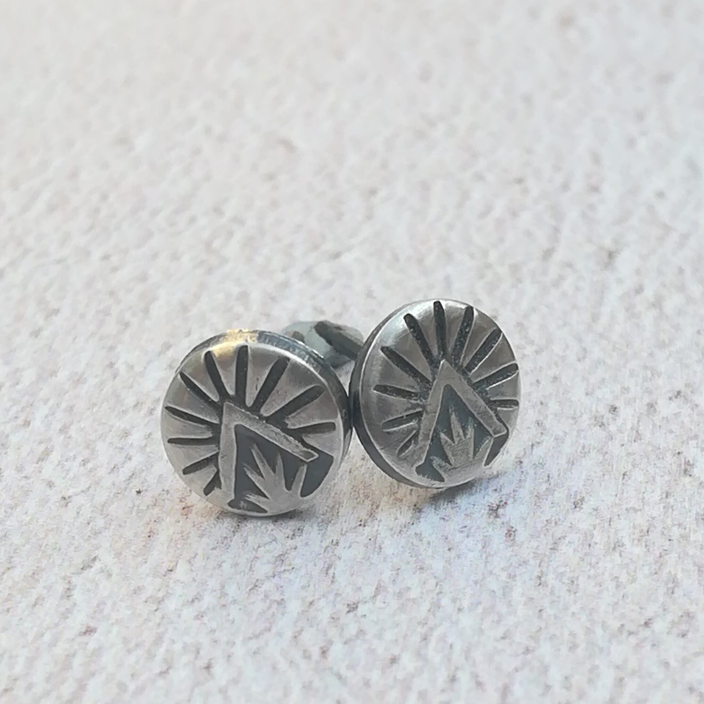 Triangle Burst Stud Earrings