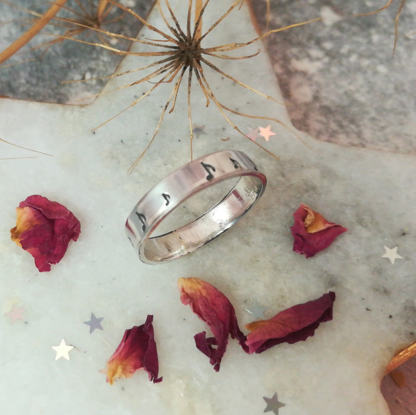 Musical Note Sterling Silver Ring
