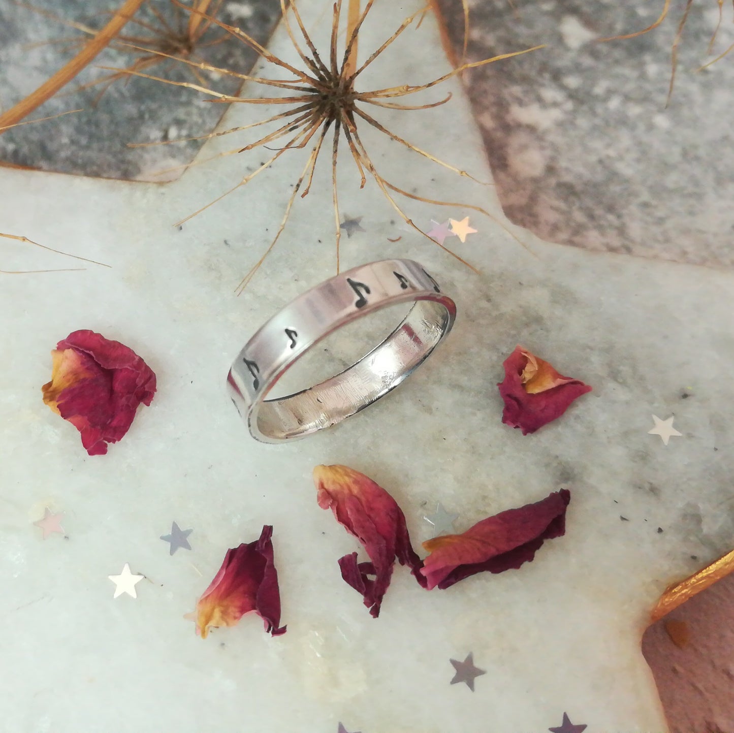 Musical Note Sterling Silver Ring