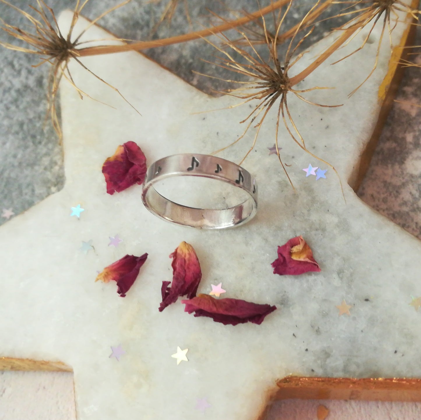 Musical Note Sterling Silver Ring