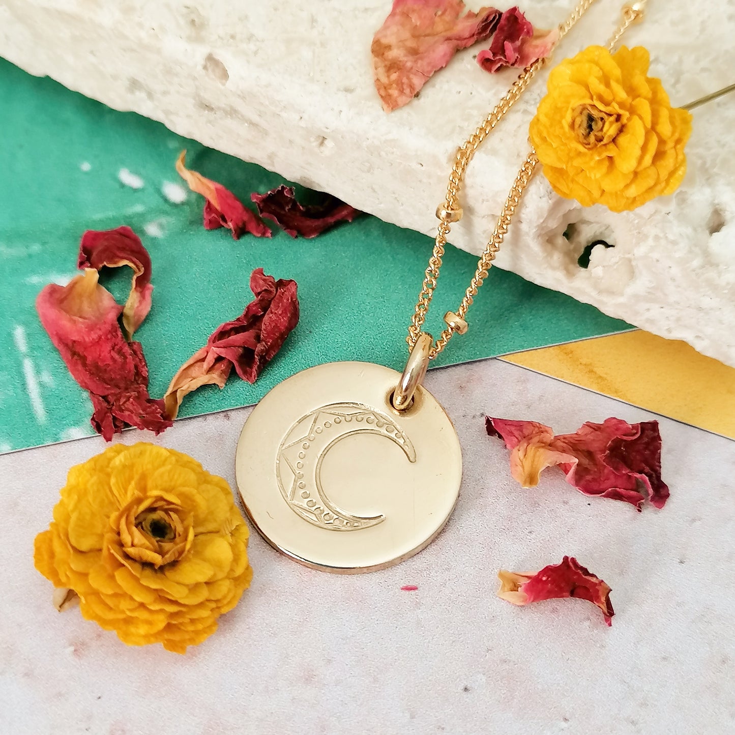 Celestial Crescent Moon Necklace