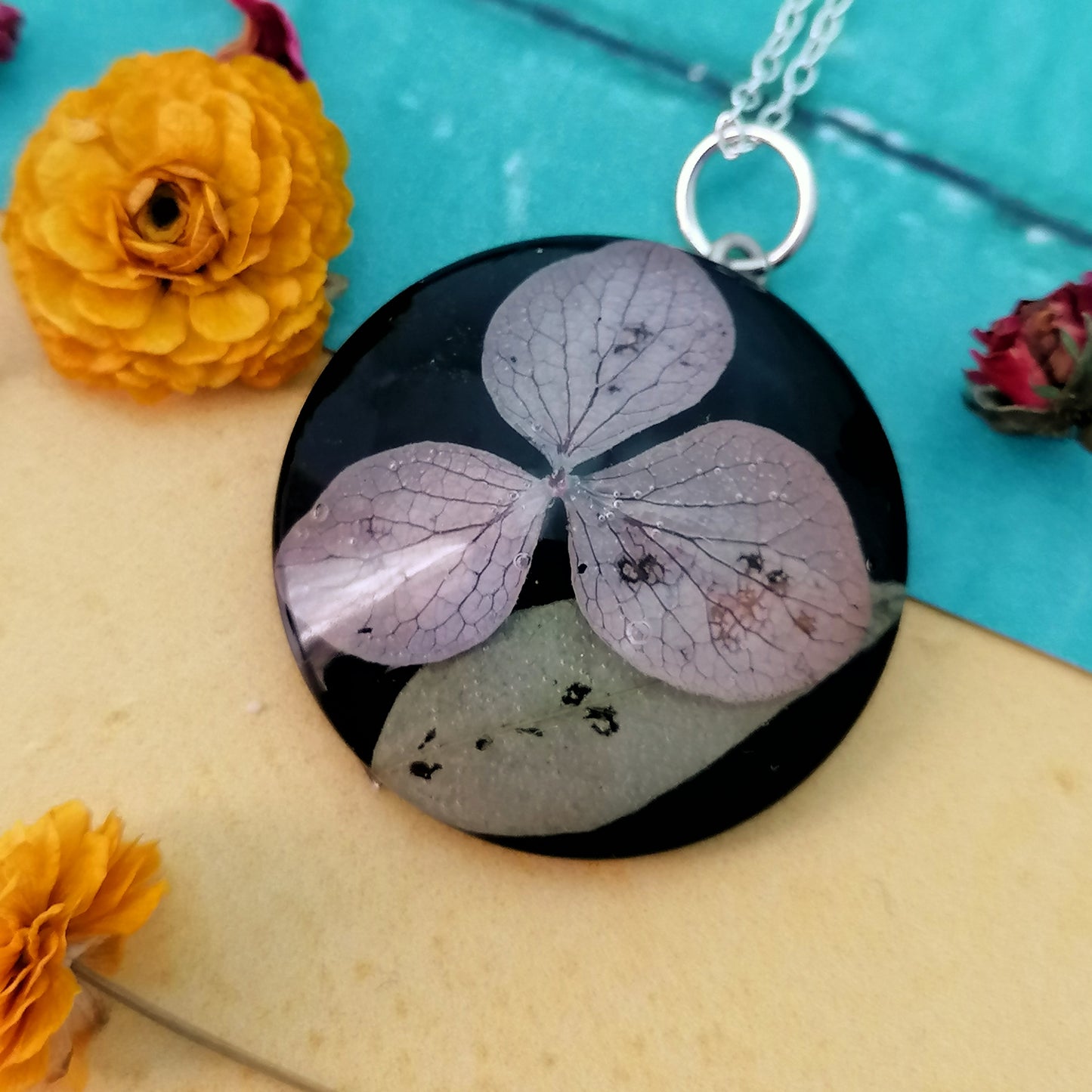 Hydrangea Flower Necklace