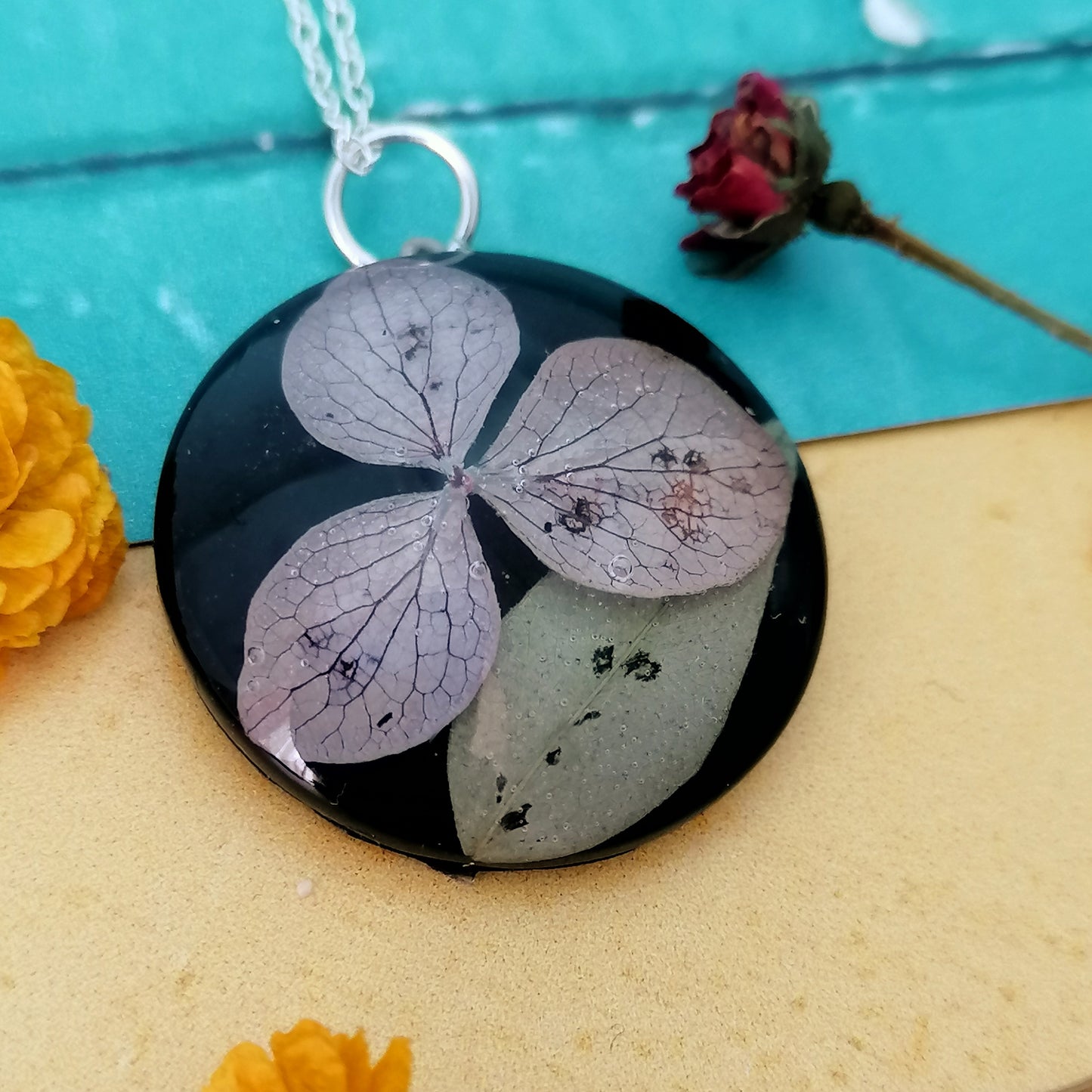 Hydrangea Flower Necklace