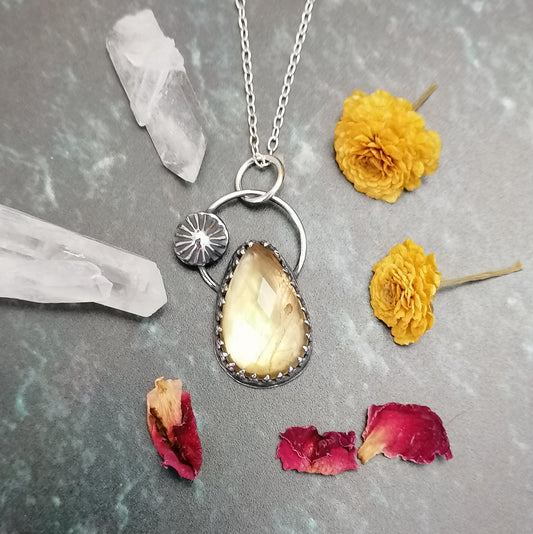 Citrine Sunburst Necklace