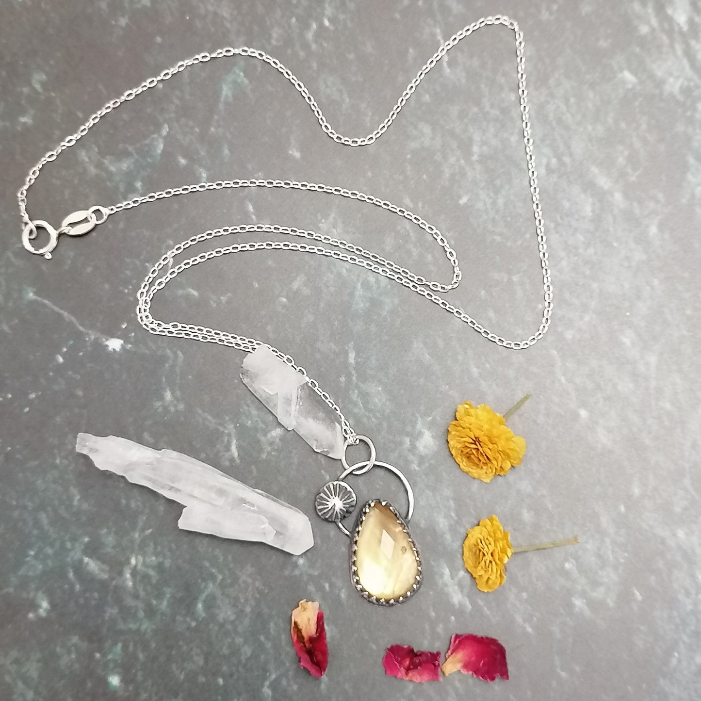 Citrine Sunburst Necklace