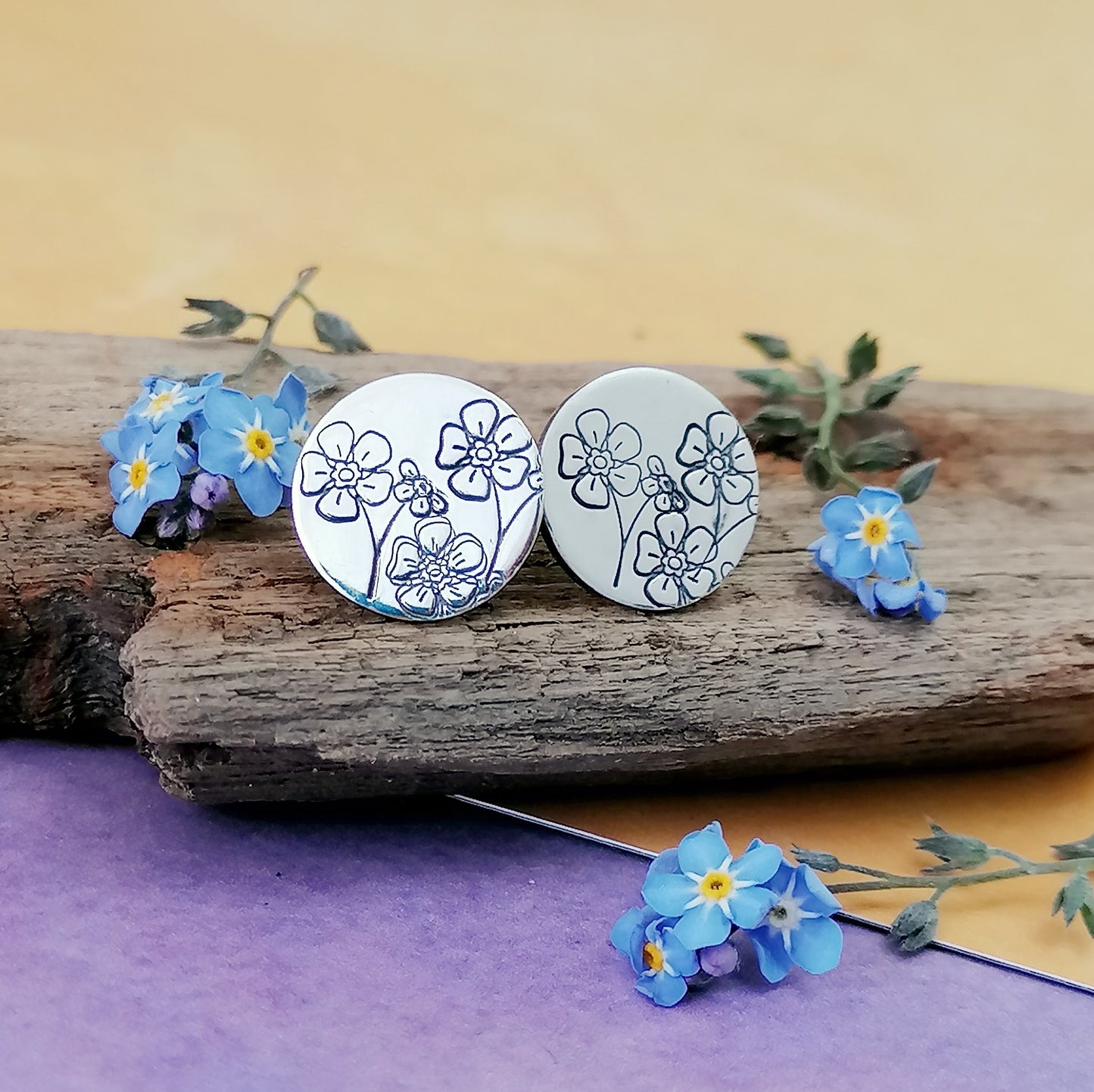 Forget-me-not Stud Earrings