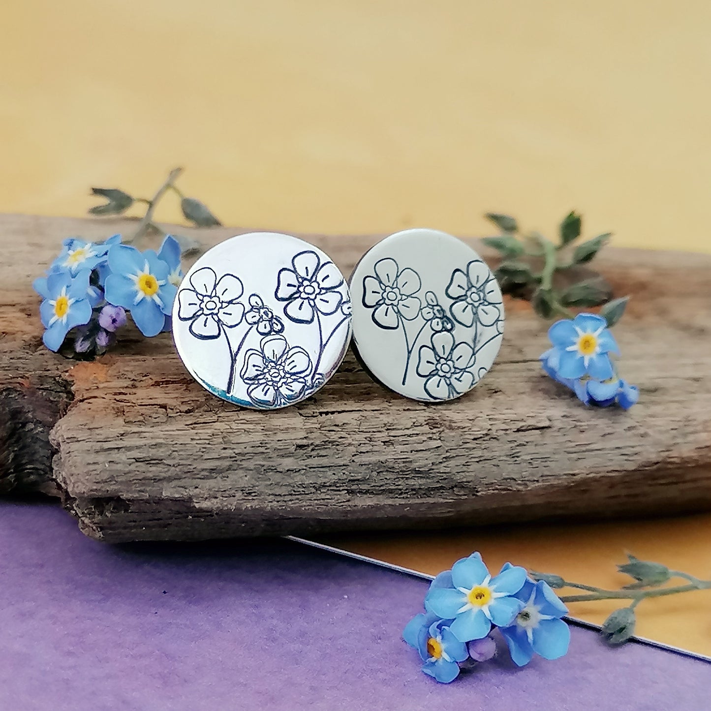 Forget-me-not Stud Earrings