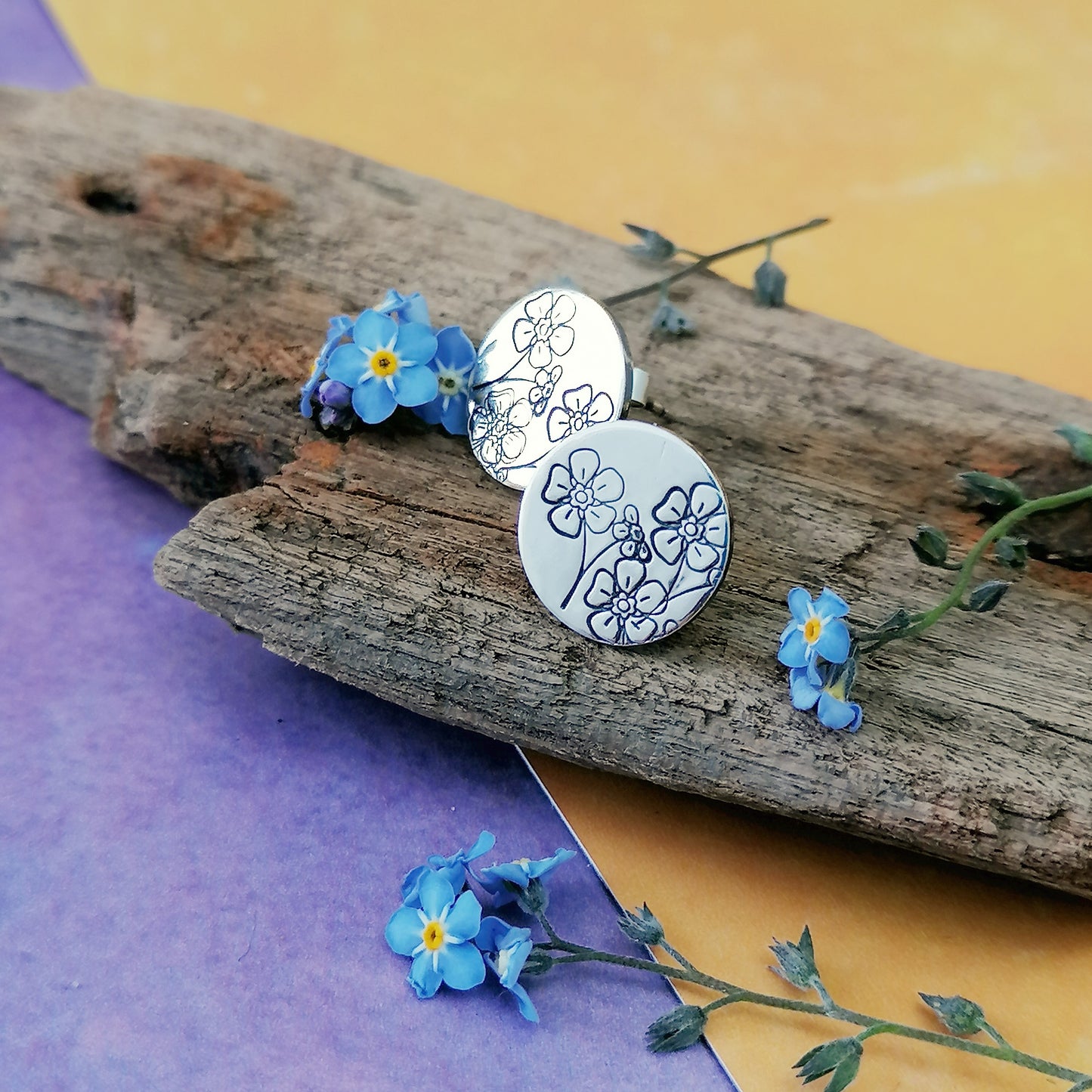 Forget-me-not Stud Earrings