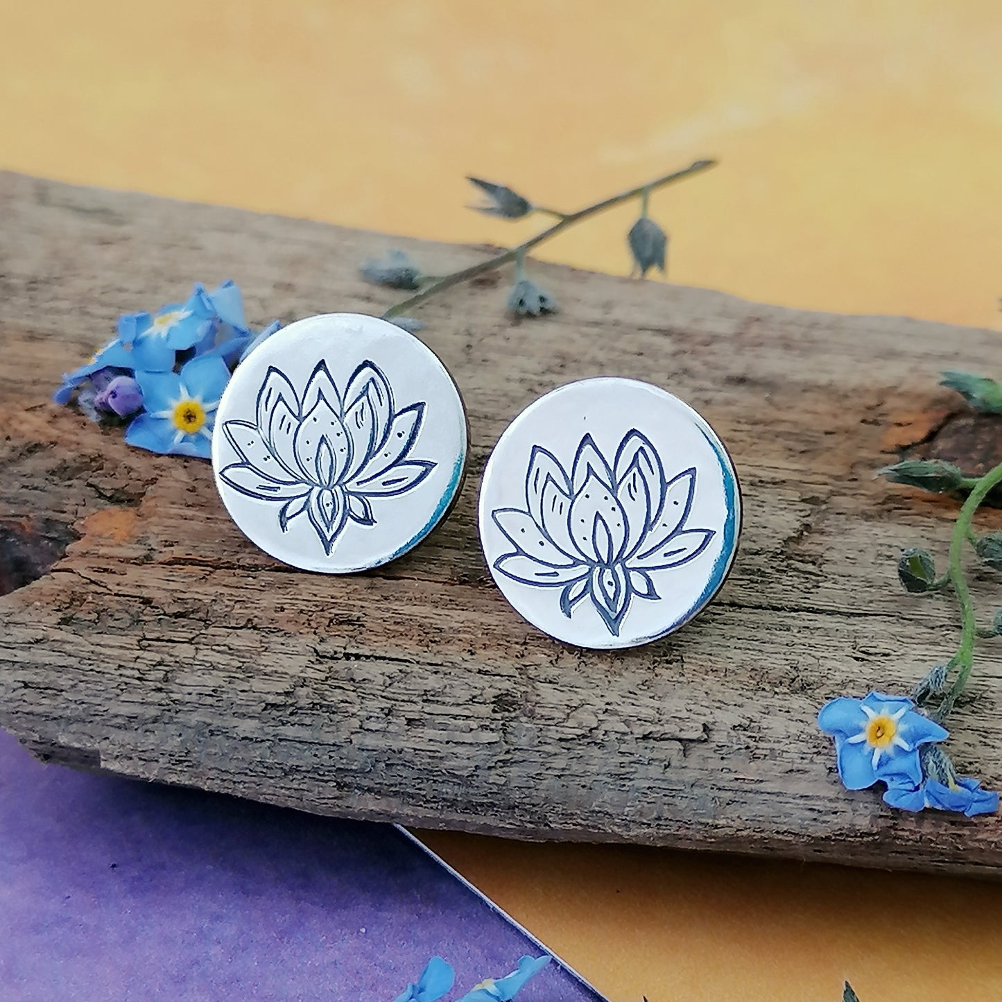 Lotus Stud Earrings