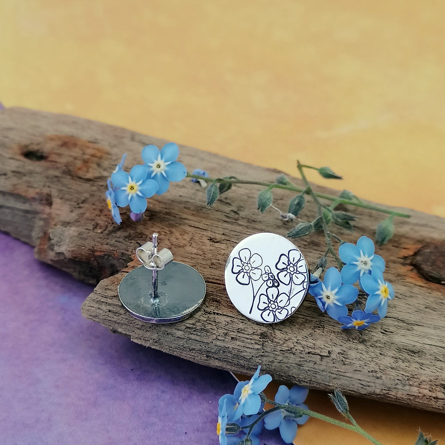 Forget-me-not Stud Earrings