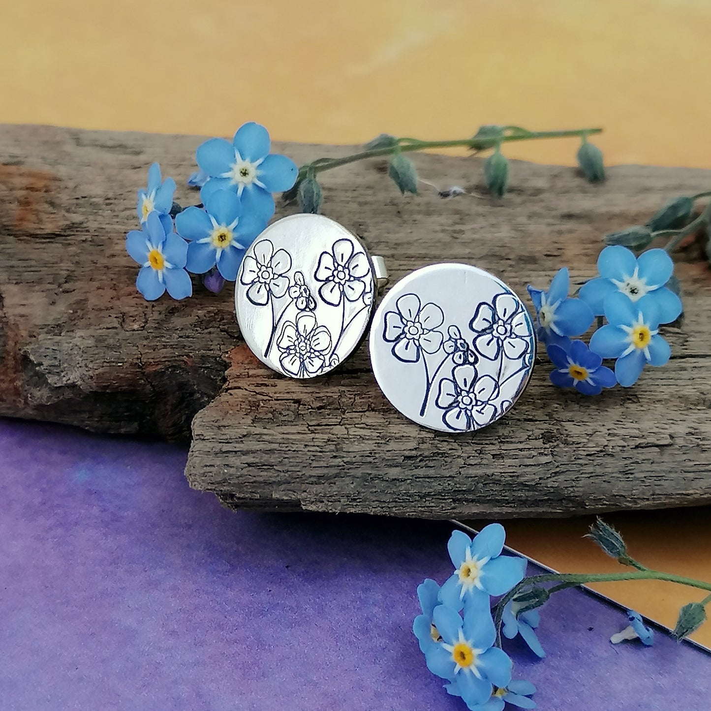 Forget-me-not Stud Earrings