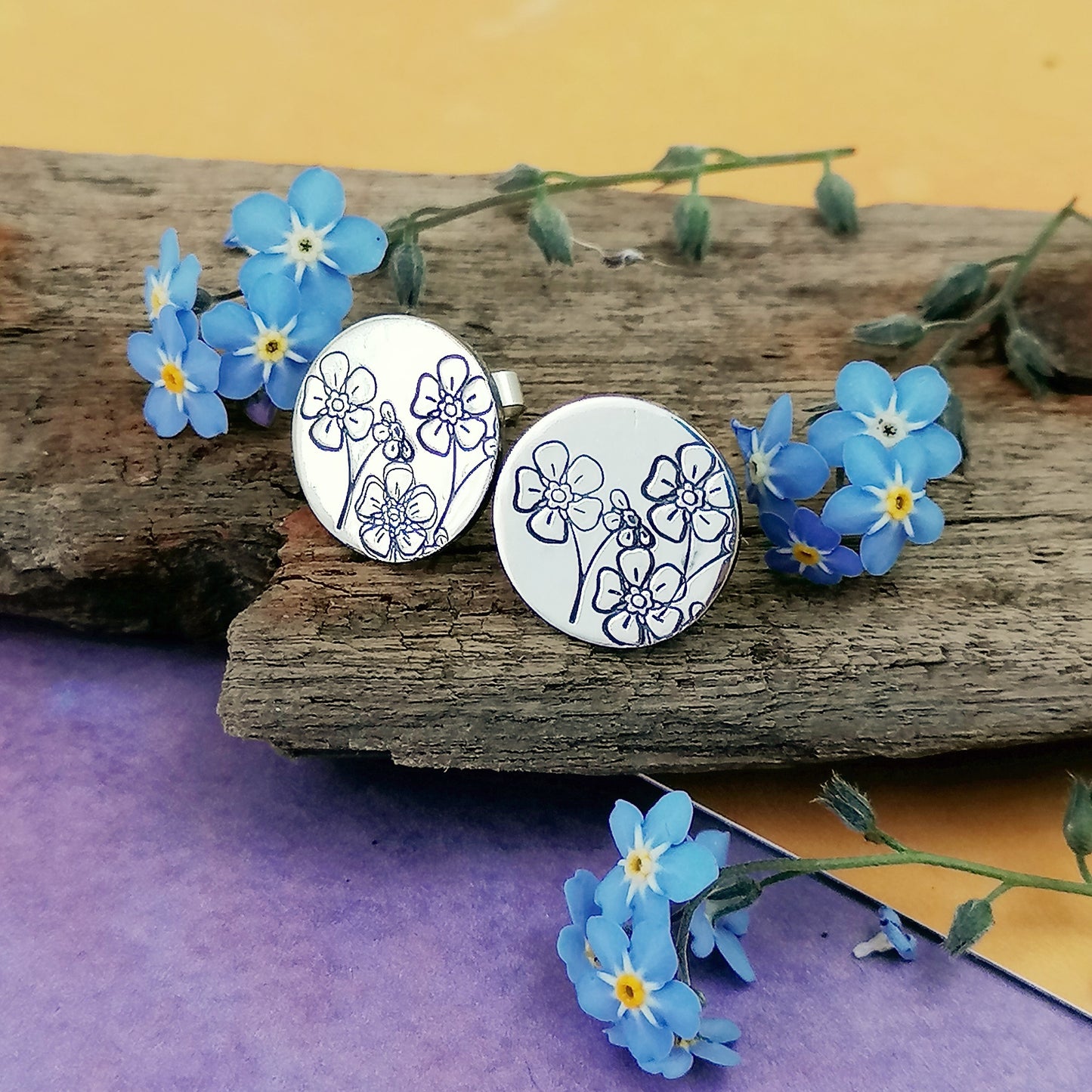 Forget-me-not Stud Earrings