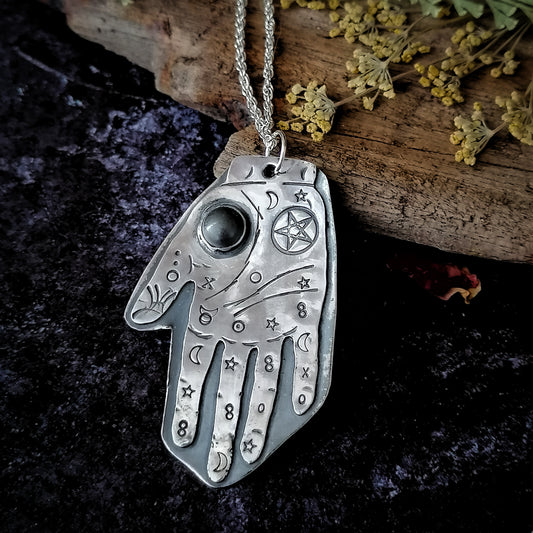 Palmistry Hand Necklace