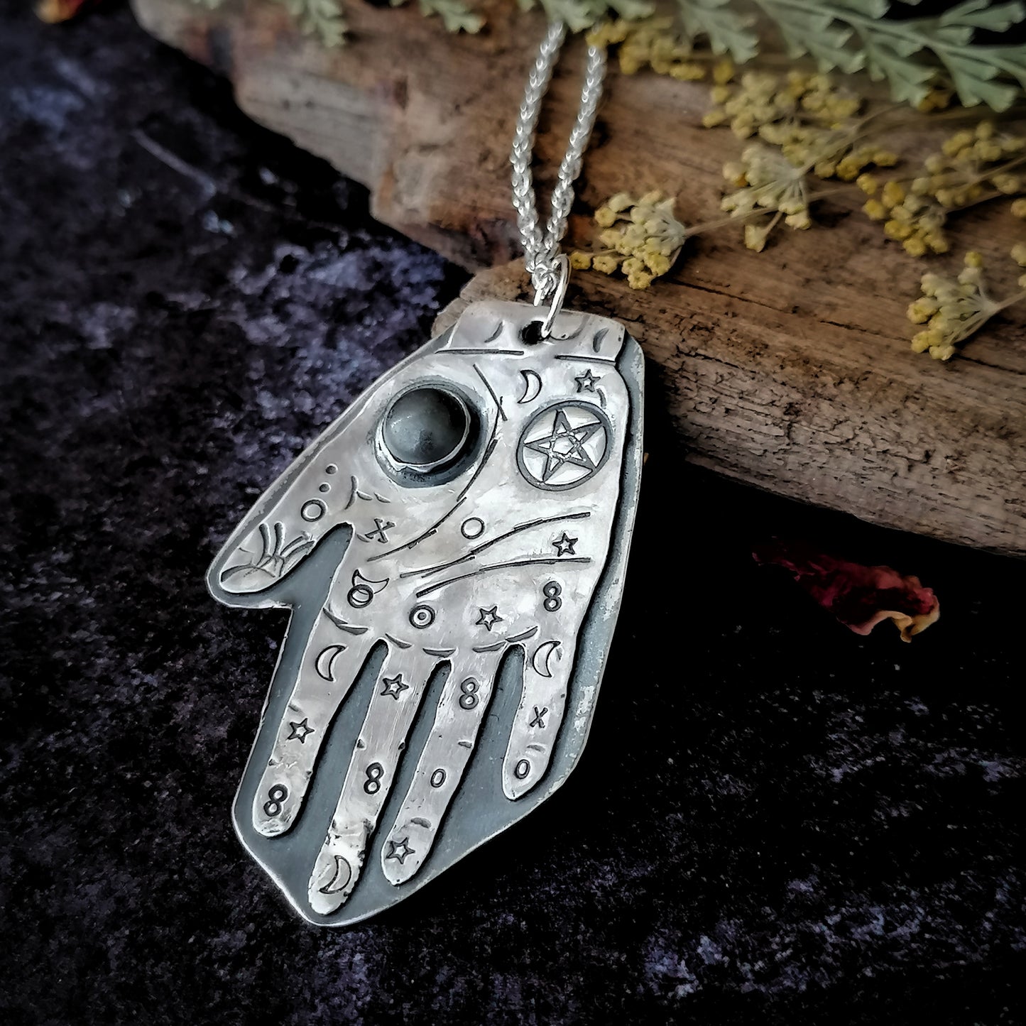 Palmistry Hand Necklace